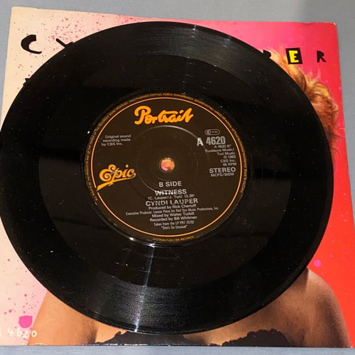Cyndi Lauper She Bop promo 45 rpm vinyl, English, EX/NM condition