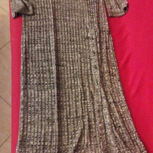 Attrattivo ribbed dress M like new, grey, 3/4 sleeve