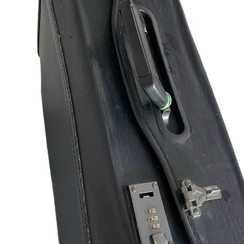 Medical bag used, black, height 33 cm, width 48 cm