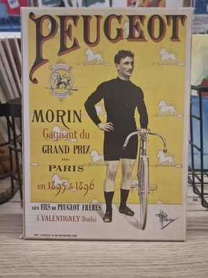 Peugeot wooden decorative plaque like new, 13×18 cm