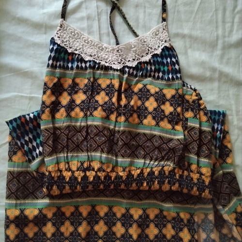 Maci Boho maxi dress Lipsy London used, colorful geometric pattern