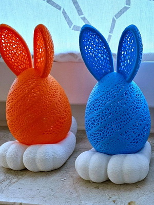 Easter Bunny Egg Lamp like new