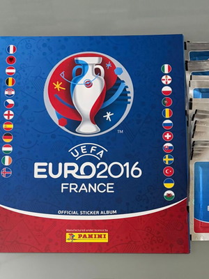 Panini UEFA Euro 2016 France άλμπουμ αυτοκόλλητων με 30 φακελάκια