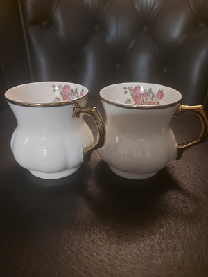 Vintage porcelain cups set of 2 new