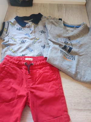 σετ σορτς και 2 μπλούζες νο98 dpam, lupilu, mothercare