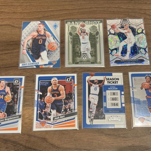Panini NBA New York Knicks lot of 7 cards like new