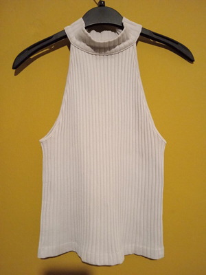 Zara sleeveless elastic top new, XS/S, light gray