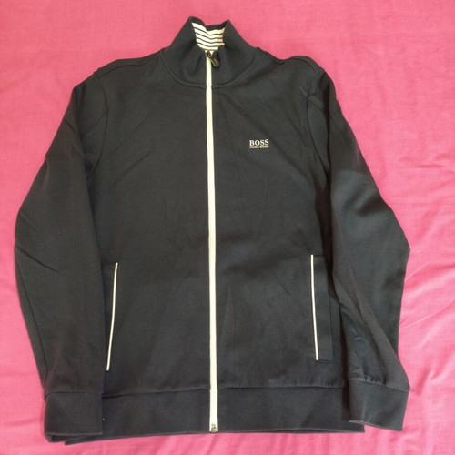 Boss / Hugo Boss men's dark blue zip-up sweater, size M