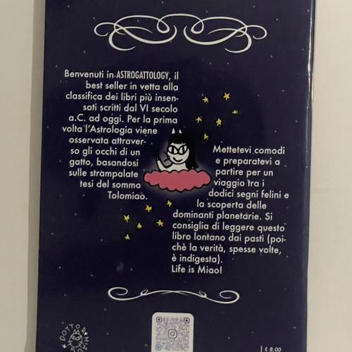 Astrogattology book by Dottor Miaus, like new, Italian