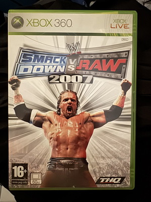 WWE Smackdown vs Raw 2007 Xbox 360 game like new Greek edition