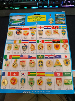 World Cup Germany 2006 pin set new, 33 pieces