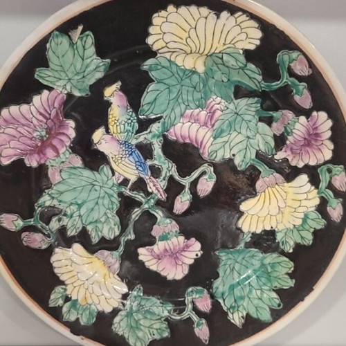 Vintage decorative plate used, diameter 27cm