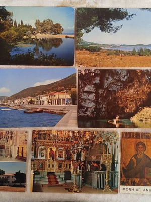Kefalonia postcards set of 11 different colorful, like new