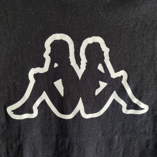 Kappa T-shirt, black, size M