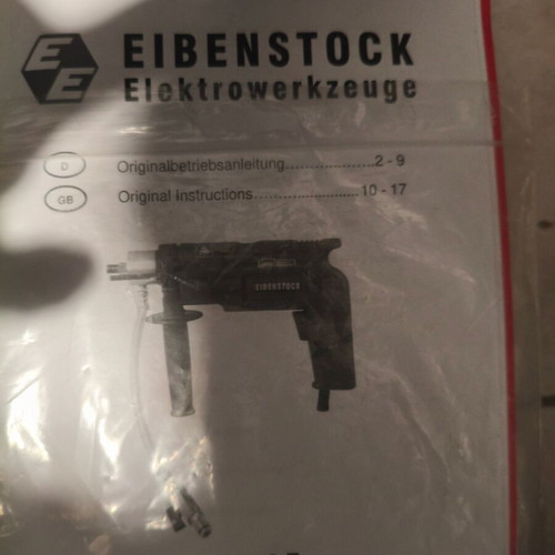 Eibenstock END 712 P wet cutting diamond drill like new