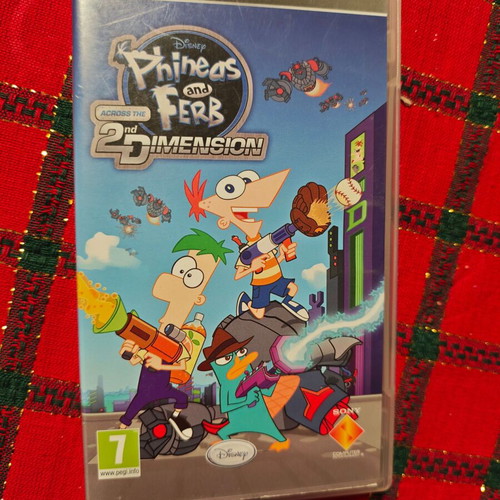 Phineas and Ferb: Across the 2nd Dimension PSP game used