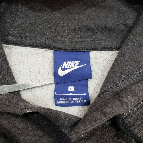 Nike AOP Club Fleece Hoody men's size L like new, gray