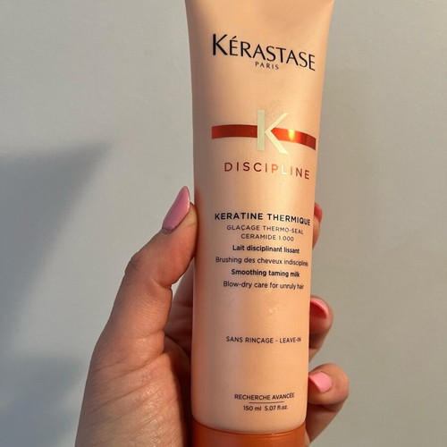 Kérastase Discipline Keratine Thermique hair heat protection cream used 150ml