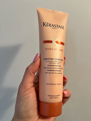 Kérastase Discipline Keratine Thermique hair heat protection cream used 150ml