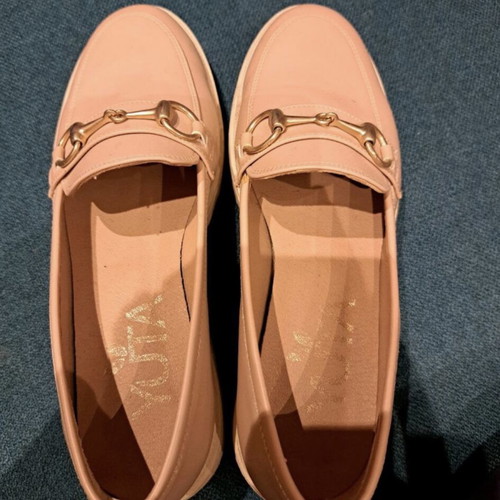 Yuta Shoes moccasins, beige, size 37