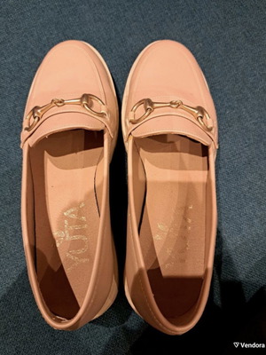 Yuta Shoes moccasins, beige, size 37