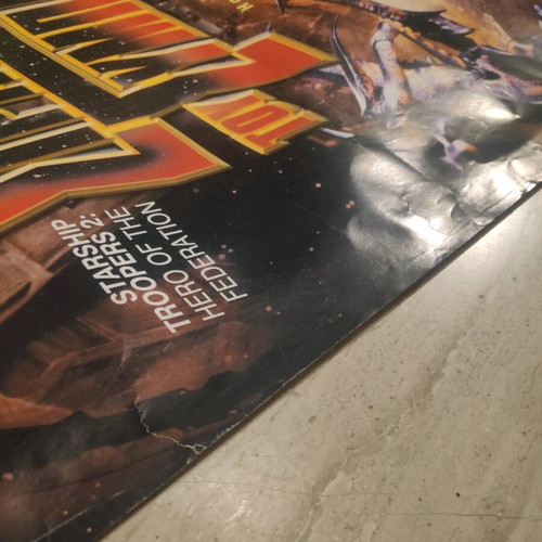 Starship Troopers 2 poster used with wear and tape marks
