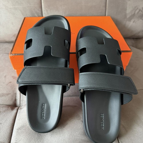 Hermes men slippers black sizes 43 and 44