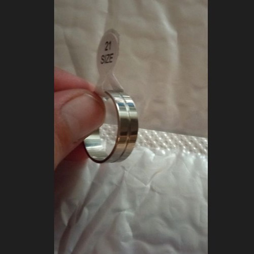 Women's ring new, durable steel size 21
