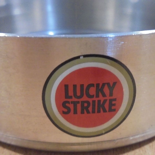 Lucky Strike Cigarettes Promotional Metal Ashtray Like New