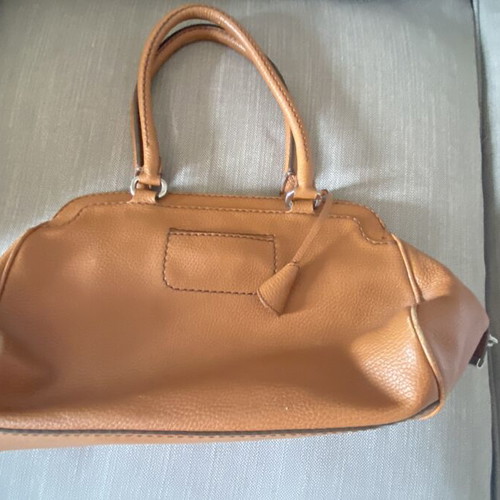 Tod’s leather handbag used, brown color