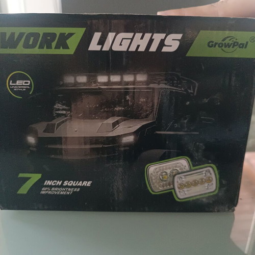 Rectangular work lights new, pair of 2
