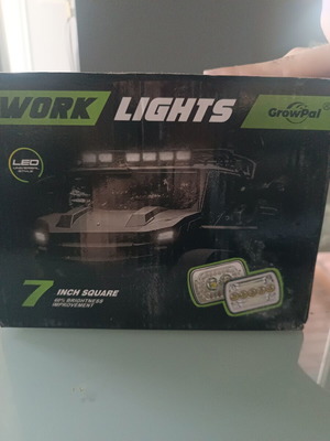 Rectangular work lights new, pair of 2