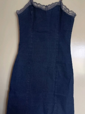 Denim dress like new, barely worn, blue, size S