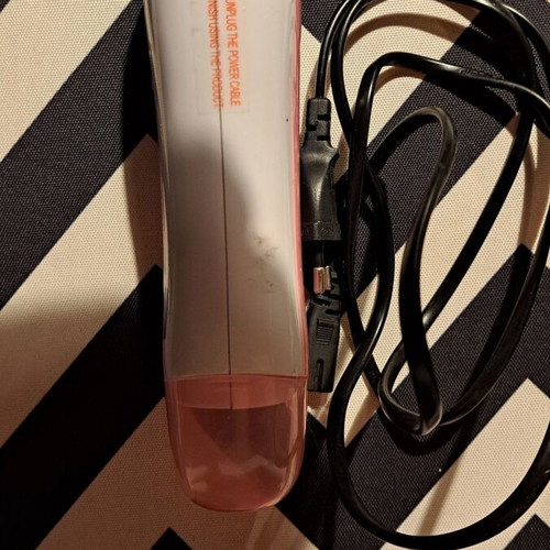 Hair removal set used with electric device, wax strips, and oil
