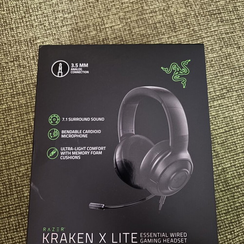 Kraken X Lite headphones used, slightly broken, wired