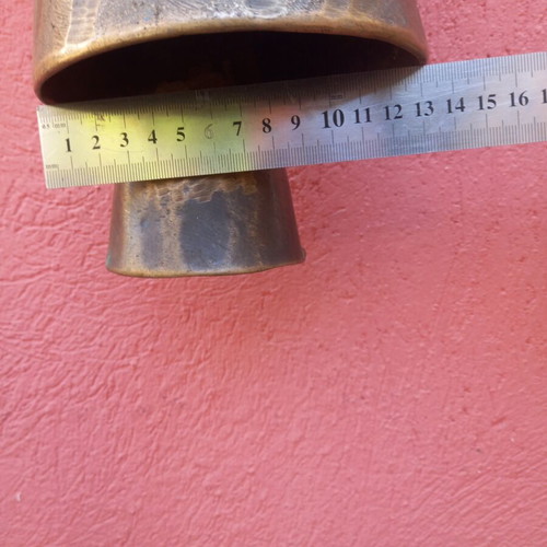 Cypriot bronze bell used, 2.5 kilos with strap