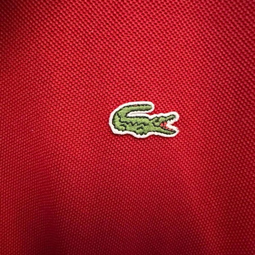 Lacoste long sleeve shirt like new, size L, grey and red