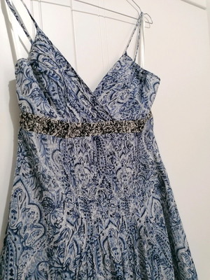 Φόρεμα Max Azria collection μεταχειρισμένο, βαμβακερό, μέγεθος S, μπλε και μαύρο