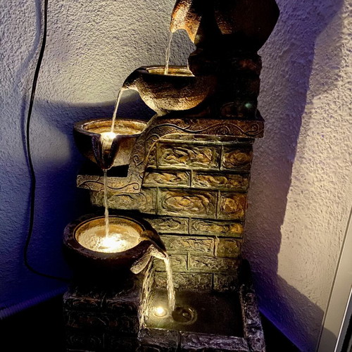 Decorative illuminated fountain 4 levels used, perfect condition