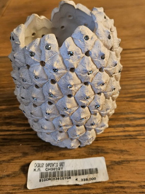 Gilles Caffier ceramic sculpture like new with Swarovski stones