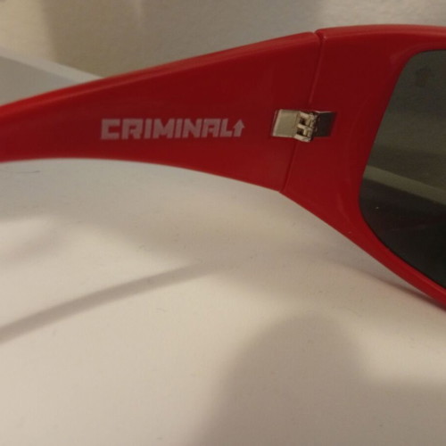 Criminal red sunglasses like new