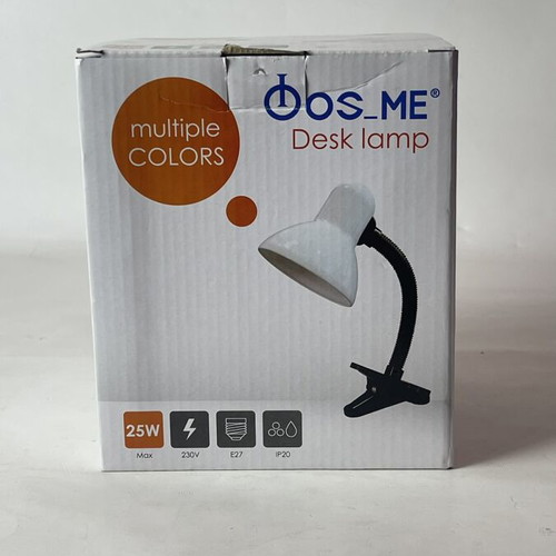 Clip-On Desk Lamp White Brand New