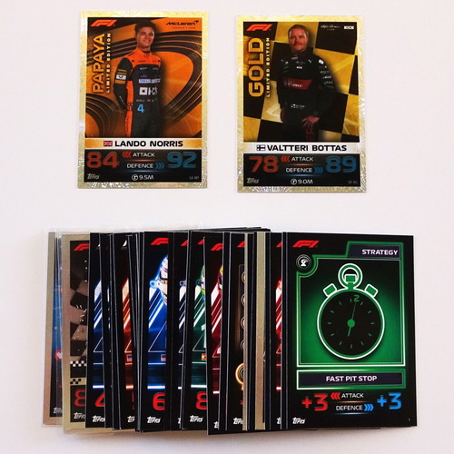 Topps F1 Turbo Attax 2023 metal case with 40 cards and 2 Limited like new