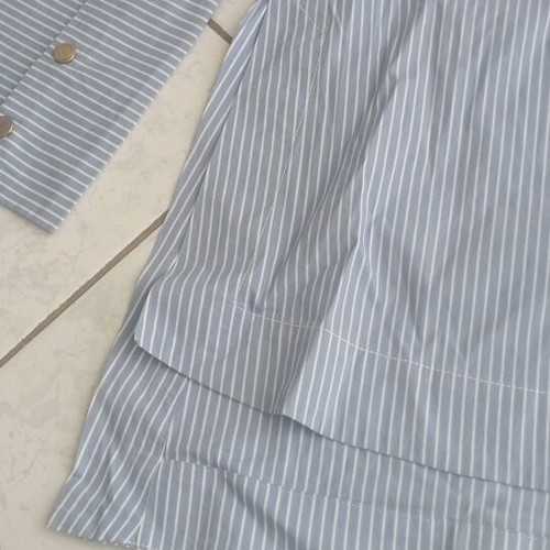 Zara blouse like new, size XS, white and blue