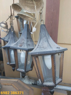 Garden lights used, set of 5, 35x20 cm