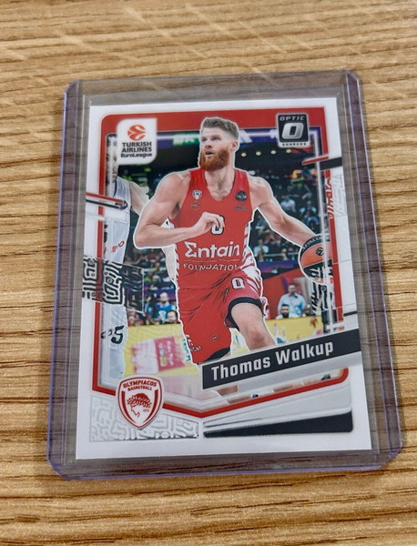 Κάρτα Thomas Walkup Ολυμπιακός Panini Euroleague 2023-24 Έκδοση Optic