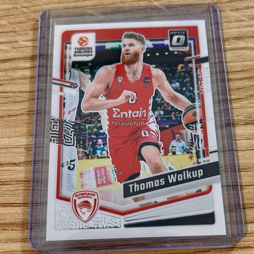 Κάρτα Thomas Walkup Ολυμπιακός Panini Euroleague 2023-24 Έκδοση Optic καινούργιο