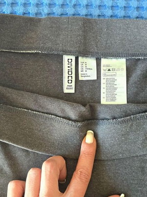 H&M Basic skirt, size Large, gray
