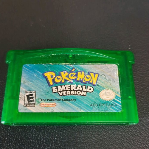 Pokemon Emerald Version Game Boy Advance cartridge used