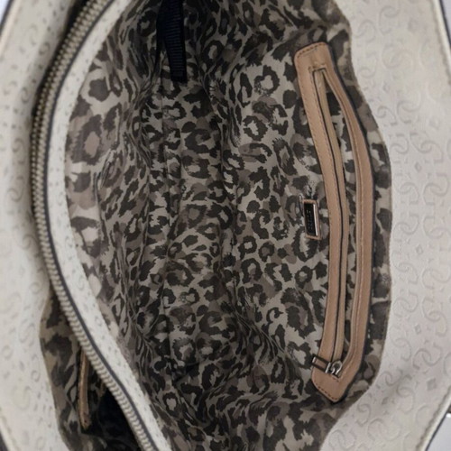 Guess bag large like new, white with charm